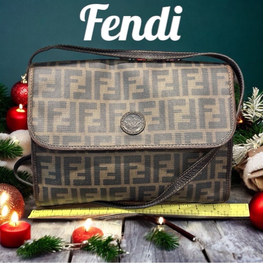 Fendi vintage zucca pattern shoulder bag
